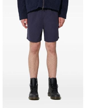 PUMA Logo-Detail Track Shorts - Blue