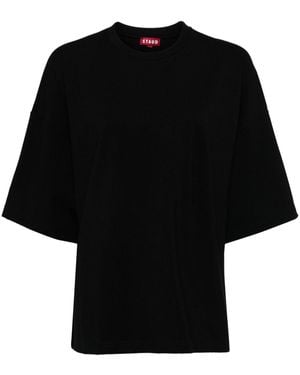 STAUD Straight Hem T-Shirt - Black