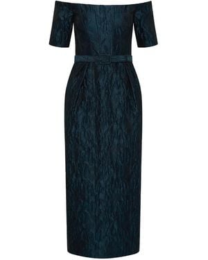 Rebecca Vallance Cascades Midi Dress - Blue