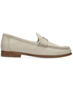 Lottusse Lara Buckle Loafers - White