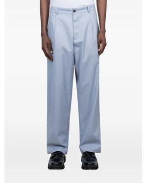 Universal Works Duke Front-Pleat Pants - Blue