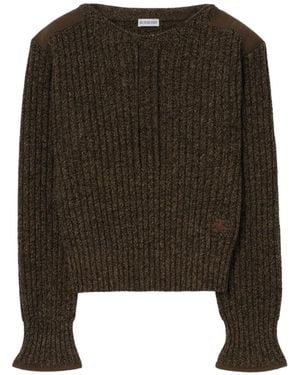 Burberry Pullover Mit Schulter-Patch - Schwarz