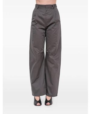 MM6 by Maison Margiela Pantalon Plissé À Taille Haute - Grey