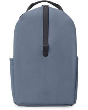 Rains Clip-Front Logo-Embossed Backpack - Blue