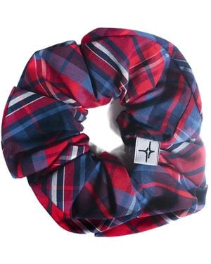 SPARK LE MONDE Check-Pattern Scrunchie - Pink