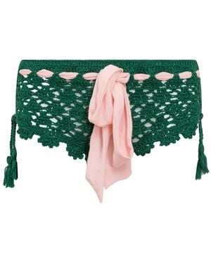 Matimì Crochet-Knit Briefs - Green