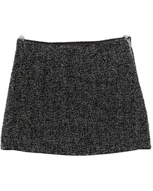 ROTATE BIRGER CHRISTENSEN Bouclé Mini Skirt - Black