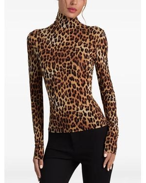 Alice + Olivia Delaina Ls Turtleneck Top - Black