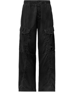 C.P. Company Lens-Detail Cargo Trousers - Black