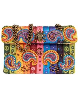 Kurt Geiger Kensington Paisley-Print Satchel Bag - Green