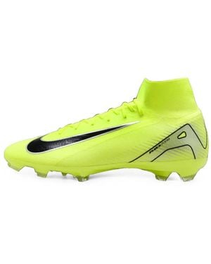 Nike Zoom Mercurial Superfly 10 Pro Fg Logo-Print Low-Top Sneakers - Yellow