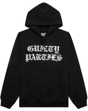 Wacko Maria Guilty Parties Heavyweight Hooded Sweatshirt - Black