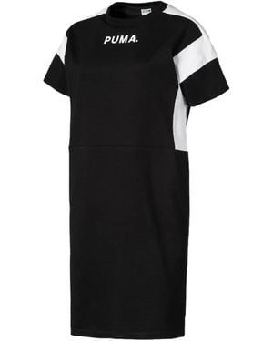 PUMA Logo-Detail Midi Dress - Black