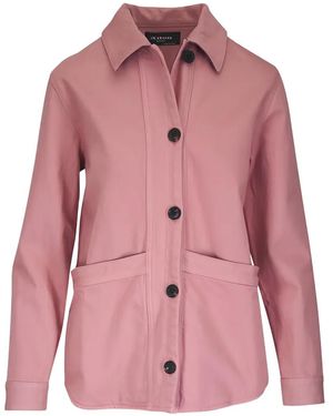 Kiton Button-Up Patch-Pocket Jacket - Pink