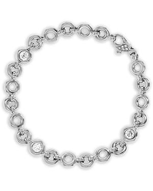 Pragnell 18Kt Rockchain Weißgoldarmband Mit Diamanten