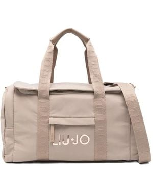 Liu Jo Logo-Plaque Holdall - Natural