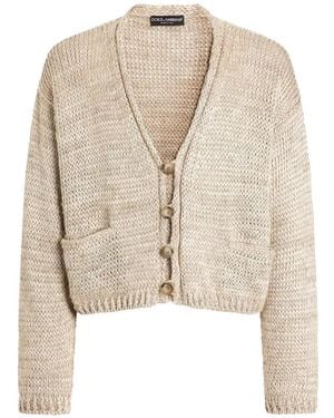 Dolce & Gabbana Pocket Button Cardigan - White