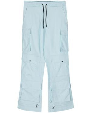 Mauna Kea Pantalones cargo rectos con cordones - Azul