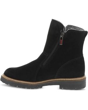 Olang Dama Zip-Detail Suede Boots - Black