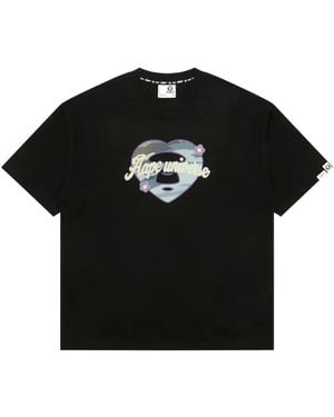 Aape By A Bathing Ape Heart-Appliqué T-Shirt - Black