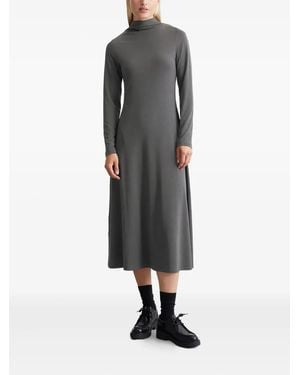 Marc O' Polo High-Neck Long-Sleeve Dress - Grey