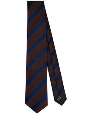 CAVENDISH® Striped Silk Tie - Blue