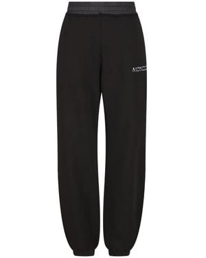 Moncler Logo-Embroidered Track Pants - Black