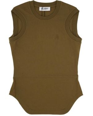 The Attico Mouwloze Top - Groen