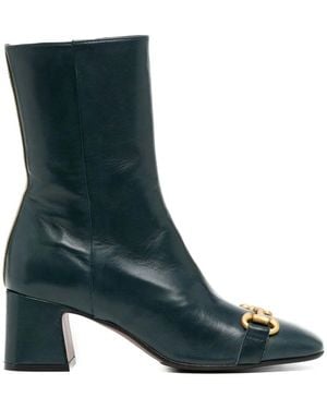 Madison Maison 60Mm Back Stripe Horsebit-Detail Boots - Blue