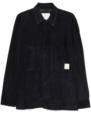 Emporio Armani Suede Shirt Jacket - Black