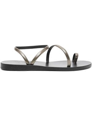 Ancient Greek Sandals Eleftheria Open-Toe Strap Sandals - Metallic