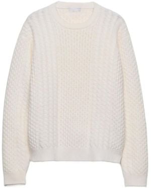 Prada Jersey con cuello redondo - Blanco