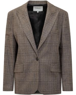 Ba&sh Blazer a cuadros - Marrón