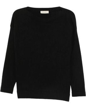 SERGIO MORETTI FIRENZE Haut En Maille À Col Bateau - Black