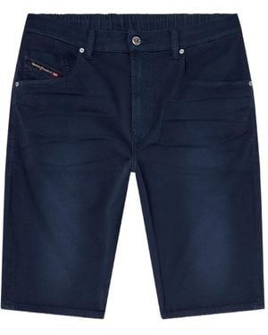 DIESEL Front-Button Denim Shorts - Blue