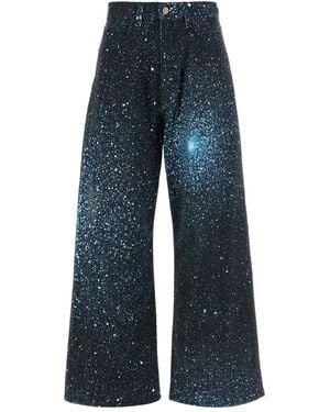 GIUSEPPE DI MORABITO Printed Jeans - Blue