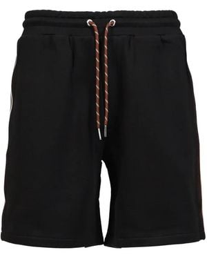 Moncler Pantalones Cortos Con Parche Del Logo - Negro