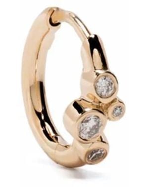 Maria Black 14Kt Elena Diamond Huggie Hoop - White