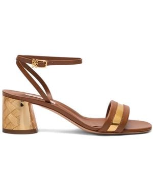 Casadei Buckle-Strap Heeled Sandals - Brown