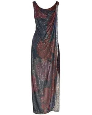 Maison Margiela Sequined Maxi Dress - Purple