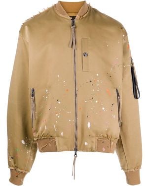 Mostly Heard Rarely Seen Ma-1 Bomberjacke Mit Farbklecks-Print - Natur