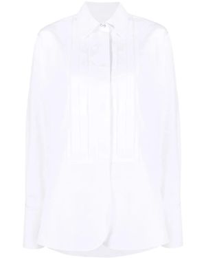Jil Sander Long-Sleeve Button-Fastening Shirt - White