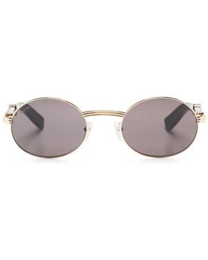 Cartier Giverny オーバルフレーム サングラス - グレー