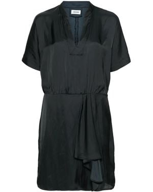 Zadig & Voltaire Raito Satin Mini Dress - Black