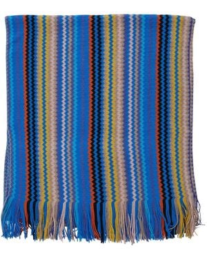 Missoni ジグザグ スカーフ - ブルー