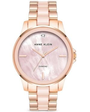 Anne Klein Diamond 38Mm Watch - Pink