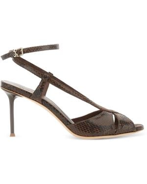 Sergio Levantesi Genny Woven Sandals - Brown