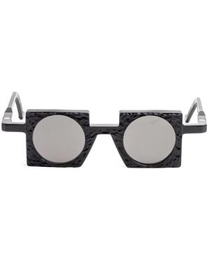 VAVA Eyewear Textured Square-Frame Sunglasses - Metallic