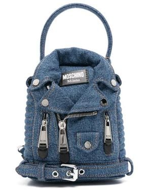 Moschino デニム バックパック - ブルー