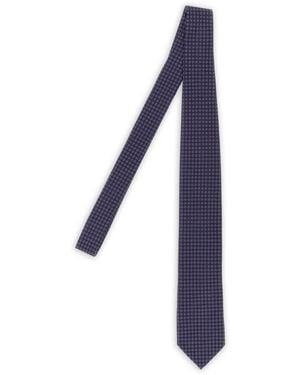 Pal Zileri Patterned-Jacquard Tie - Blue